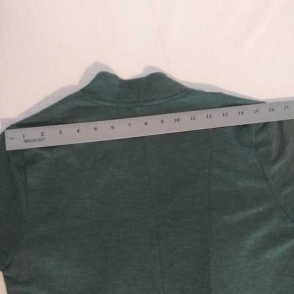 Logo Lounge women's size S green open cardigan sweater - Picture 10 of 13